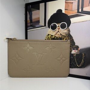 LV Turtledove Empreinte Neverfull Pouch